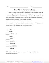 Renewable and Non-renewable Energy